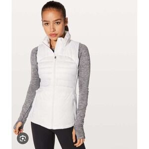Lululemon down for a run vest‎ goose down filled size 6